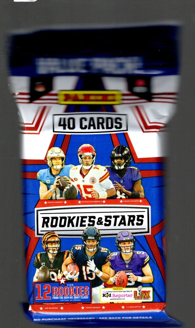 2024-25 Panini Rookies & Stars Football BLASTER BOX PACK Jayden Daniels, Bo Nix, Caleb Williams,: Panini Rookie Football NFL Trading & Sports Cards, Rookie Cards in This Set are Jayden Daniels, Bo Nix, Drake Maye, Marvin Harrison, Jr, JJ McCarthy, Football & Sports Cards for Sale Near Me, Silver, 