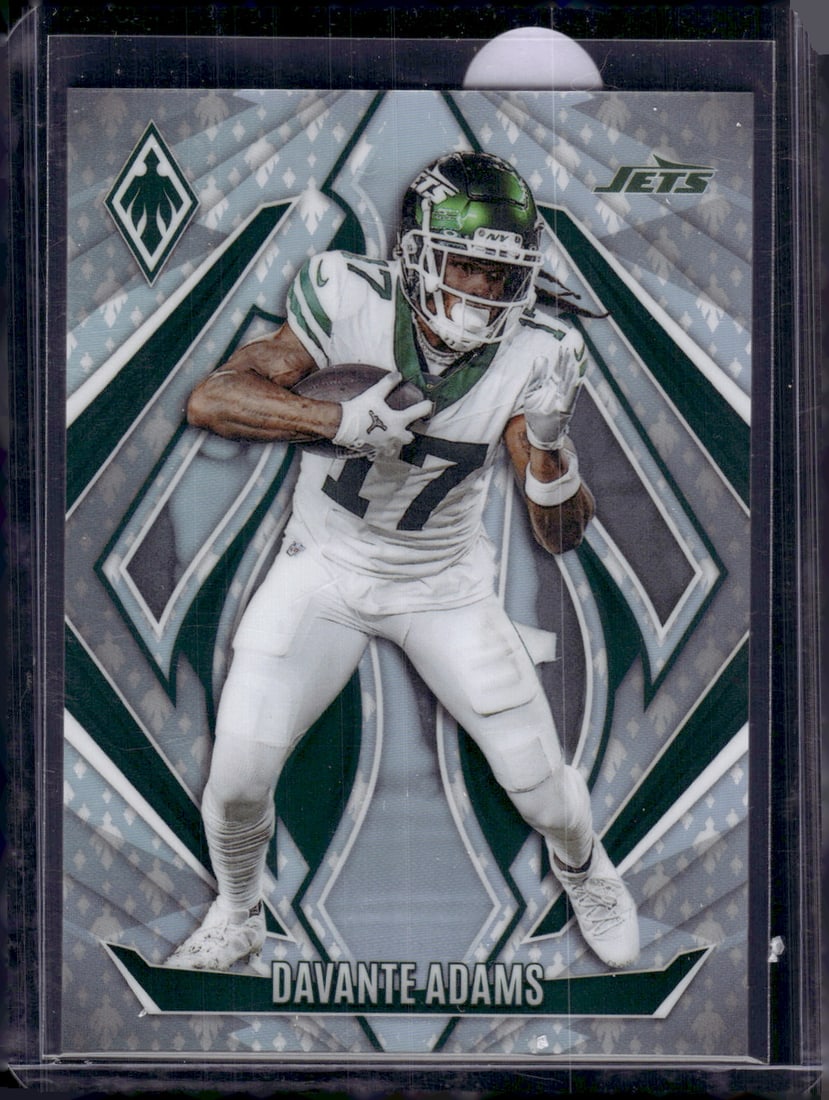 Davante Adams Phoenix Prizm /399 2024 Panini Phoenix #36 New York Jets: Panini Select, Prizm, Mosaic, Contenders, Zenith, Phoenix, Illusions, Absolute, Rookie NFL Sports Trading Cards, SP, SSP, Cards, Football Cards for Sale Near Me, Superbowl & Hall of Fame Player Cards,