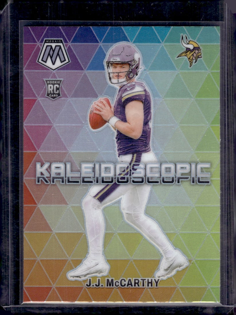JJ McCarthy Rookie Card Kaleidoscopic SSP Case Hit 2024 Panini Mosaic #17 Vikings NFL (1 of 2)