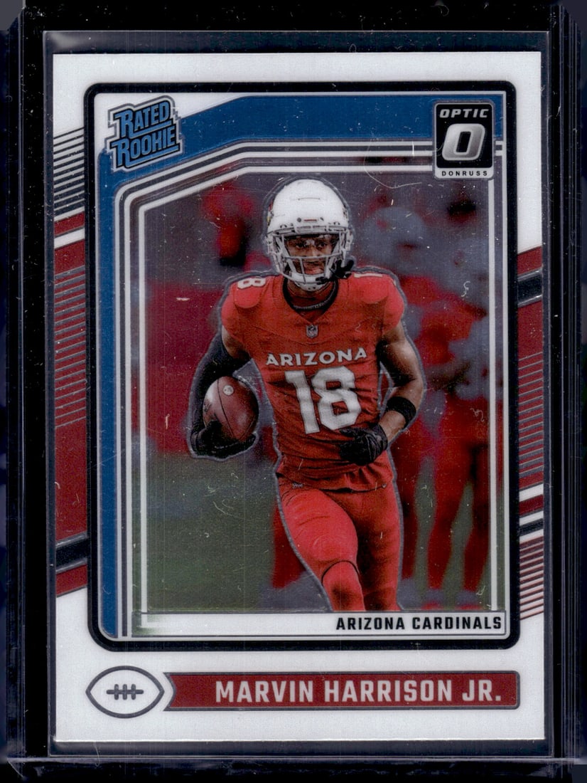 Marvin Harrison Jr. Rookie Card 2024 Donruss Optic #276 Cardinals Football Card (1 of 2)