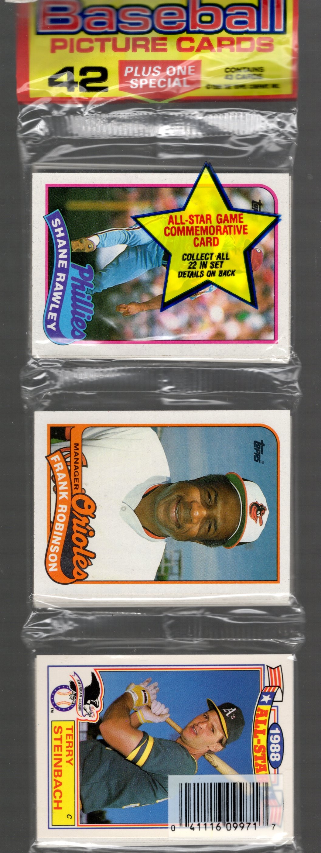 1989 Topps Baseball Cards Hanger Rack Pack 42 Cards Plus 1 Special Card: Topps Baseball MLB Trading & Sports Cards, Randy Johnson Rookie Card, Bo Jackson, Cal Ripken, Nolan Ryan, Craig Biggio Rookie Card, Dwight Gooden, Rickey Henderson, Paul Molitor, Allan Trammell, Robin