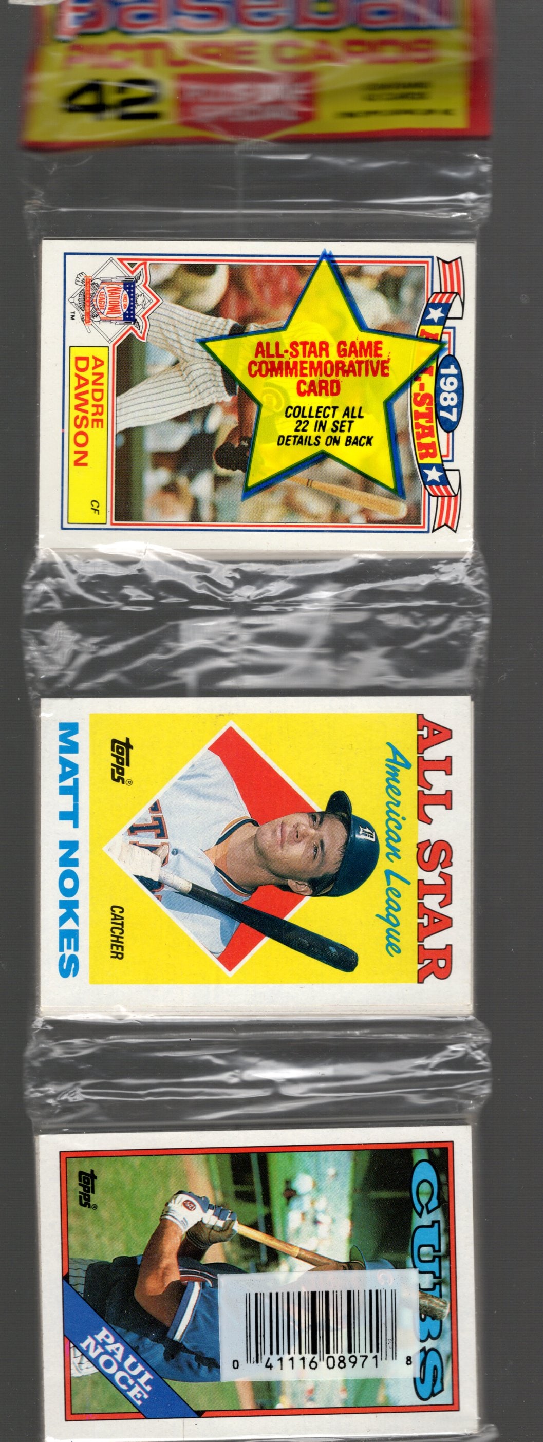 1988 Topps Baseball Cards Hanger Rack Pack - 48 Sports Cards Plus 1 Special Card (1 of 2)