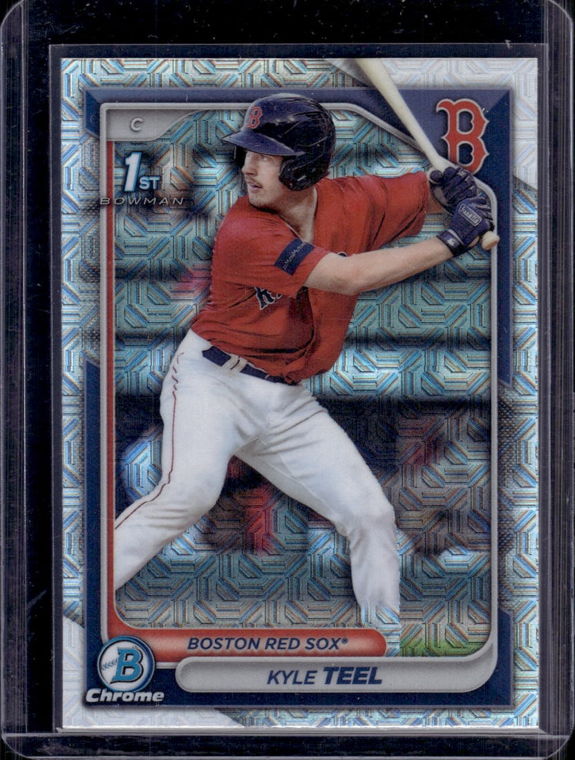 Kyle Teel 1st Bowman Mojo Refractor 2024 Bowman Chrome #BCP-48 Boston Red Sox MLB (1 of 2)