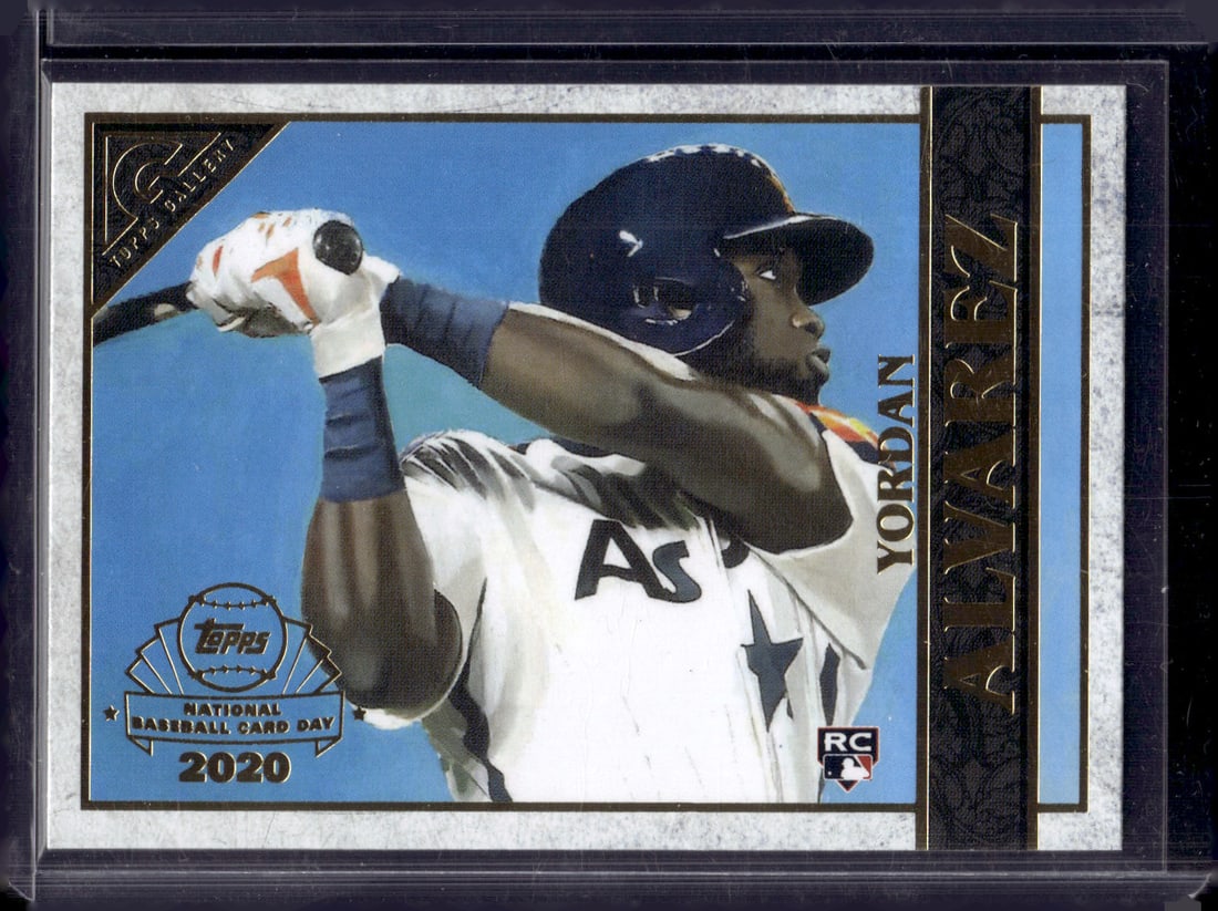 Yordan Alvarez Rookie Card 2020 Topps Gallery #GP-9 Astros Baseball Card (1 of 2)