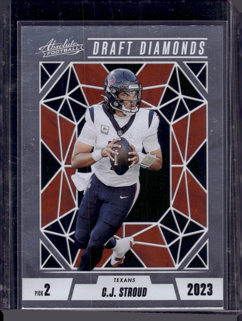 Cj Stroud Draft Diamonds 2024 Panini Absolute #DD-CSD Houston Texans (1 of 2)