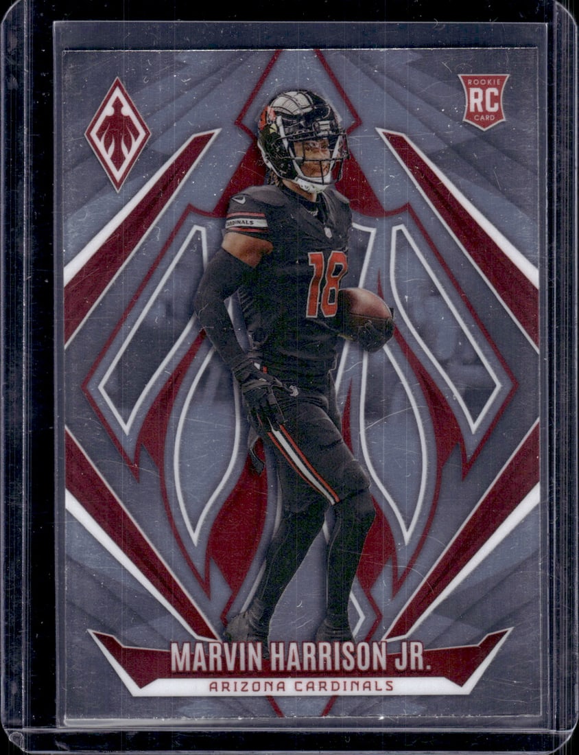 Marvin Harrison Jr. Rookie Card 2024 Panini Phoenix #226 Arizona Cardinals: Panini Select, Prizm, Mosaic, Contenders, Zenith, Phoenix, Illusions, Absolute, Rookie NFL Sports Trading Cards, SP, SSP, Cards, Football Cards for Sale Near Me, Superbowl & Hall of Fame Player Cards,