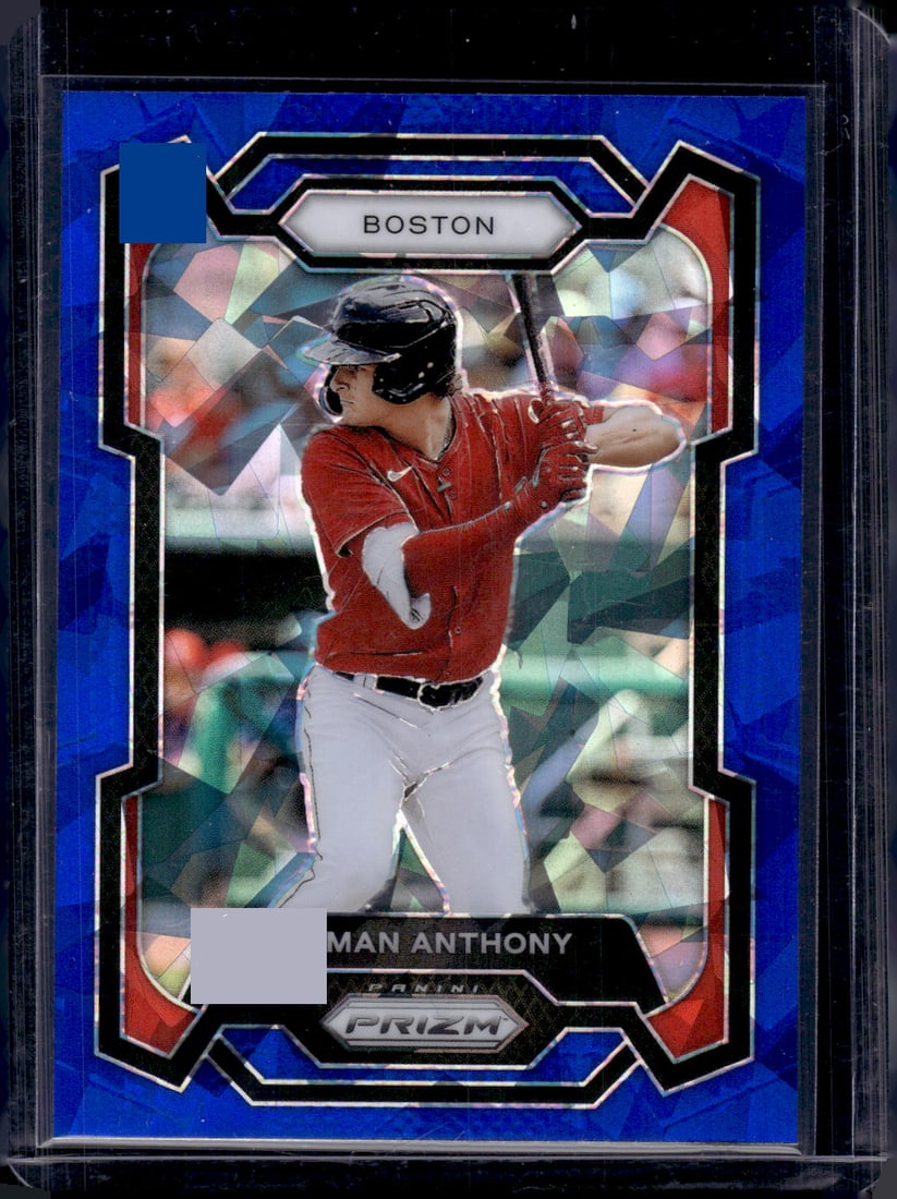Roman Anthony Blue Cracked Ice 2024 Panini Prizm #49 Red Sox Baseball Card (1 of 2)