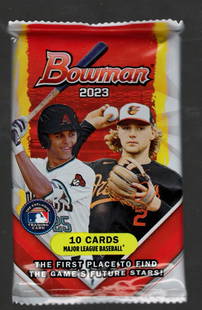 2023 Bowman Baseball Cards MEGA BOX PACK: Bowman Baseball MLB Trading & Sports Cards, Rookie Cards in this Set are Gunnar Henderson, Adley Rutschman, Corbin Carroll, Josh Jung, Michael Harris II, Francisco Alvarez, Sports Cards for Sale Near