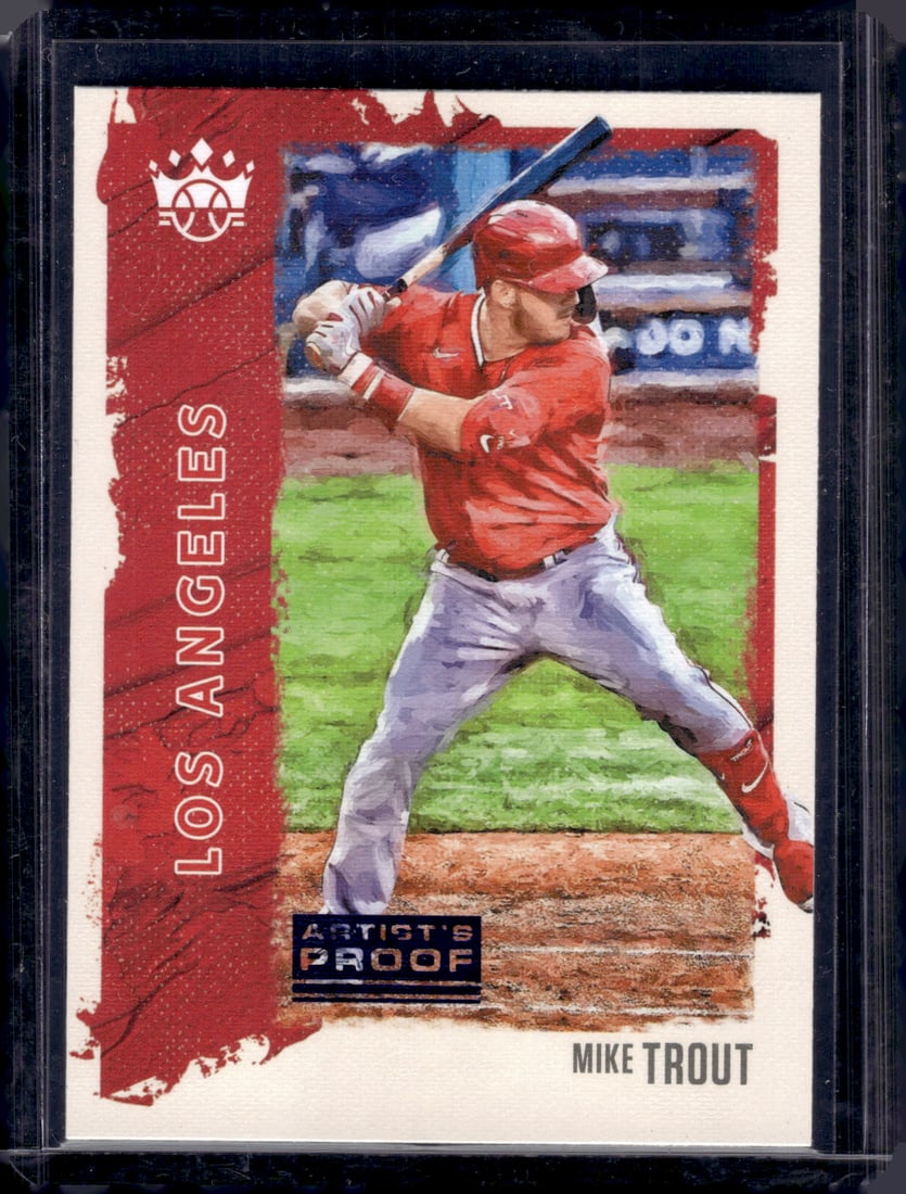 Mike Trout Artist's Proof 2021 Panini Diamond Kings #83 Angels Baseball Card (1 of 2)