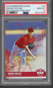 Shohei Ohtani Rookie Card 2018 Panini Diamond Kings #73 PSA 10 Angels Baseball Card: Panini Baseball MLB Trading & Sports Cards, Sports Cards for Sale Near Me, Prizm, Mosaic, Select, SP, SSP, Auction Memorabilia Lots for Sale On Line, World Series & Hall of Fame Players
