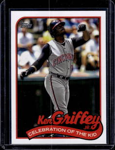 Ken Griffey Jr. Celebration of the Kid 2024 Topps #KID-20 Reds, Mariners: Topps Baseball MLB Trading & Sports Cards, Sports Cards for Sale Near Me, World Series & Hall of Fame Players Memorabilia, Refractors, X-Fractors, Numbered, SP, SSP, Valuable Auction Memorabilia Lots
