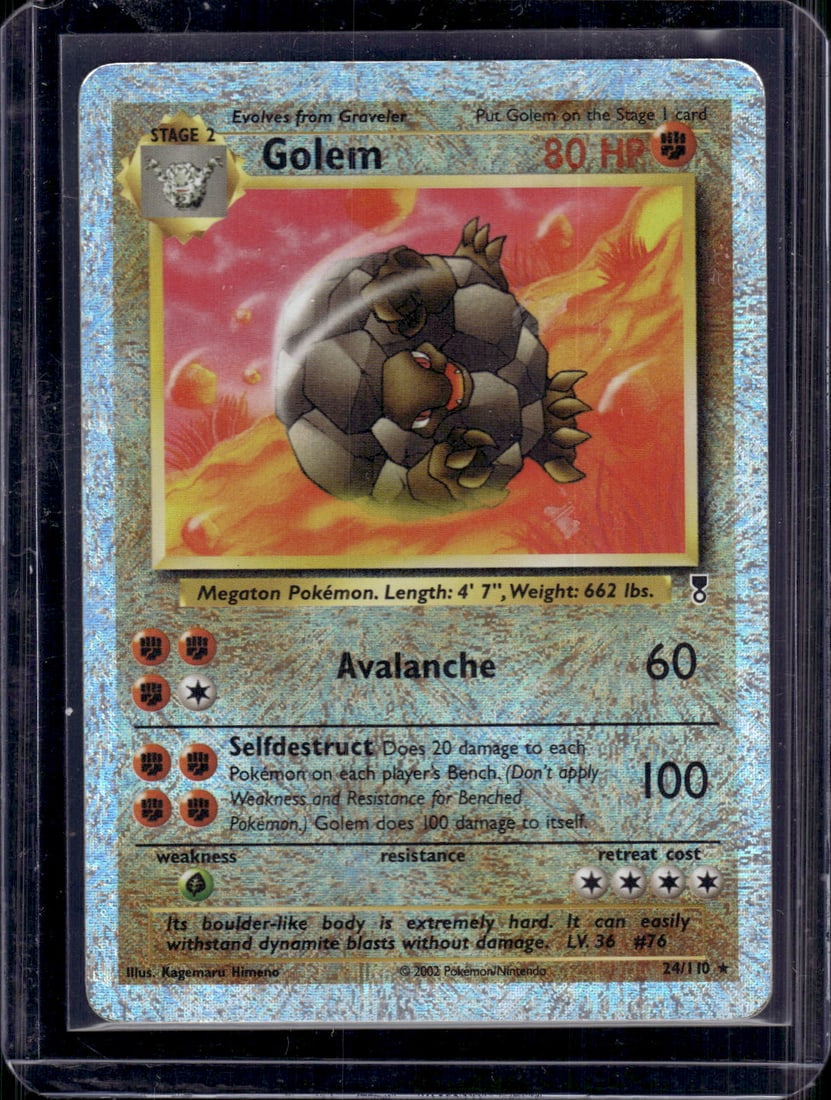 Pokemon Legendary Collection Golem Reverse Holo Rare #24 (1 of 2)
