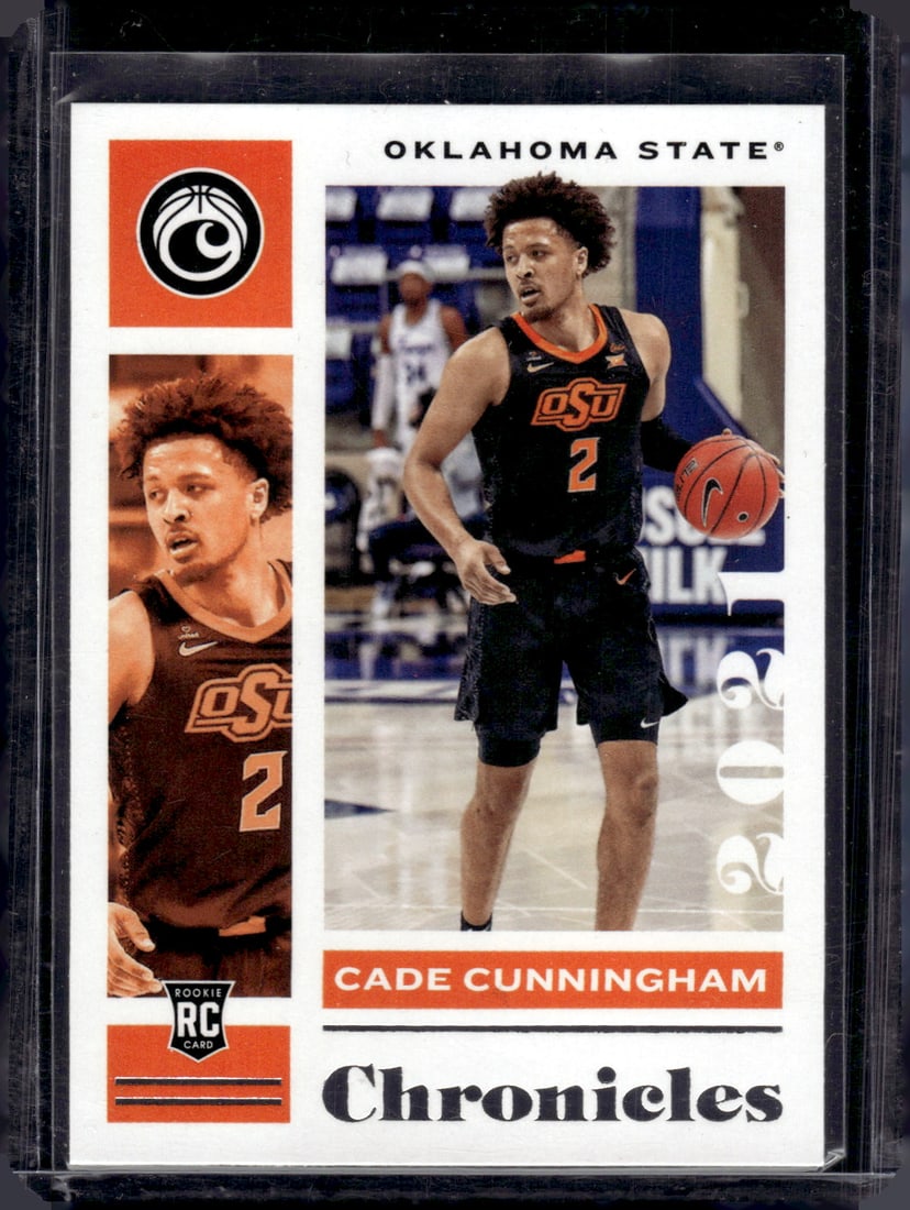 Cade Cunningham Rookie Card 2021 Chronicles Draft Picks #1 Oklahoma State, Pistons (1 of 2)