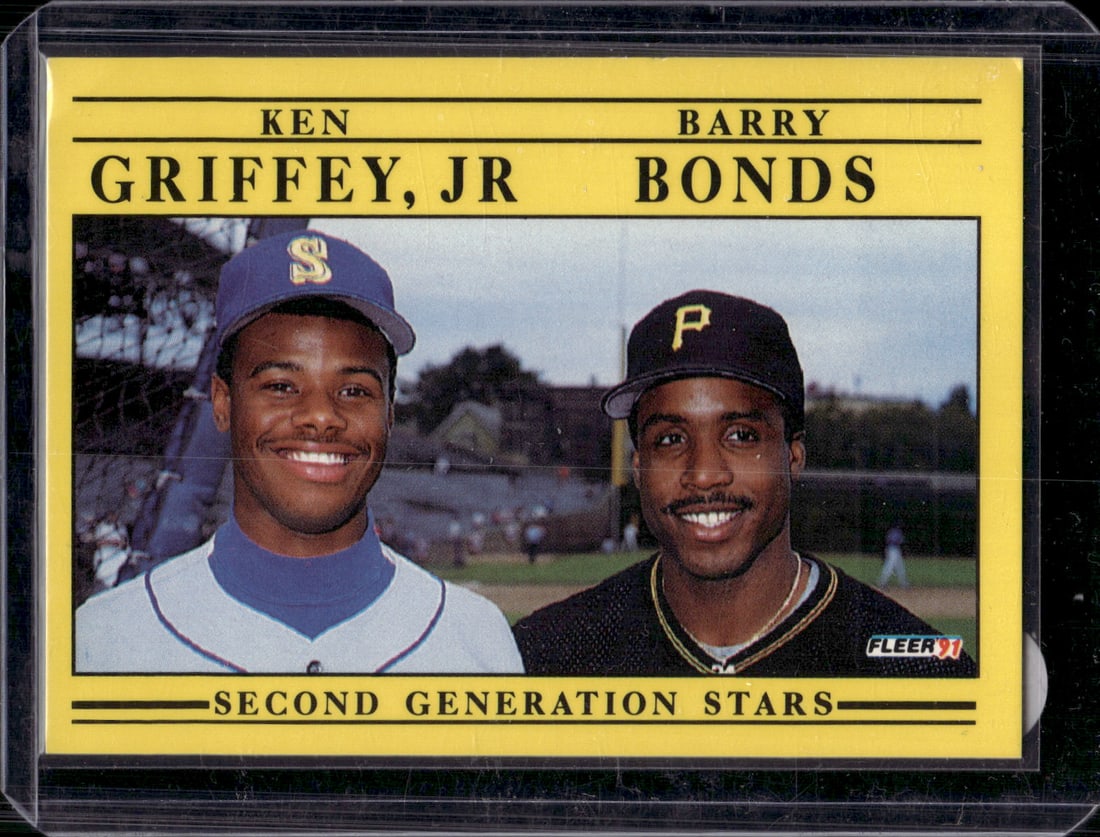 Ken Griffey Jr./Barry Bonds Second Generation Stars 1990 Fleer #710 Baseball Card (1 of 2)