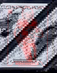 Marvin Harrison Jr. Rookie Card Contours 2024 Panini Phoenix #CON-MHJ Arizona Cardinals: Panini Select, Prizm, Mosaic, Contenders, Zenith, Phoenix, Illusions, Absolute, Rookie NFL Sports Trading Cards, SP, SSP, Cards, Football Cards for Sale Near Me, Superbowl & Hall of Fame Player Cards,