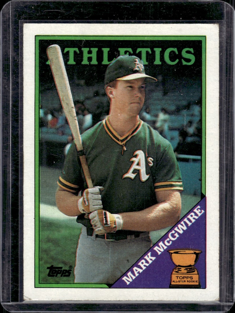 Mark McGwire 1988 Topps All Star Rookie Cup #580 Oakland Athletics Baseball Card (1 of 2)