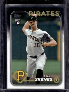 Paul Skenes Rookie Card 2024 Topps Update #US100 Pittsburgh Pirates: Topps Baseball MLB Trading & Sports Cards, Sports Cards for Sale Near Me, World Series & Hall of Fame Players Memorabilia, Refractors, X-Fractors, Numbered, SP, SSP, Valuable Auction Memorabilia Lots