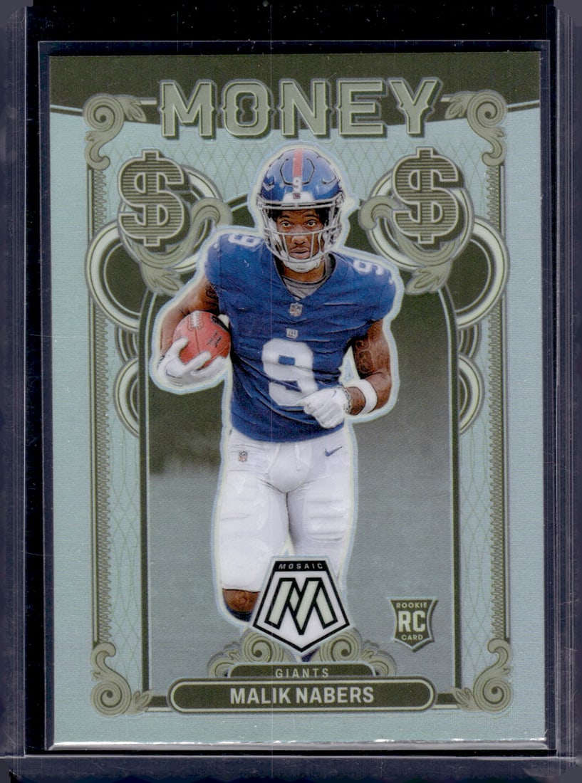 Malik Nabers Money Prizm SSP Case Hit RC 2024 Panini Mosaic #11 New York Giants: Panini Select, Prizm, Mosaic, Contenders, Zenith, Phoenix, Illusions, Absolute, Rookie NFL Sports Trading Cards, SP, SSP, Cards, Football Cards for Sale Near Me, Superbowl & Hall of Fame Player Cards,
