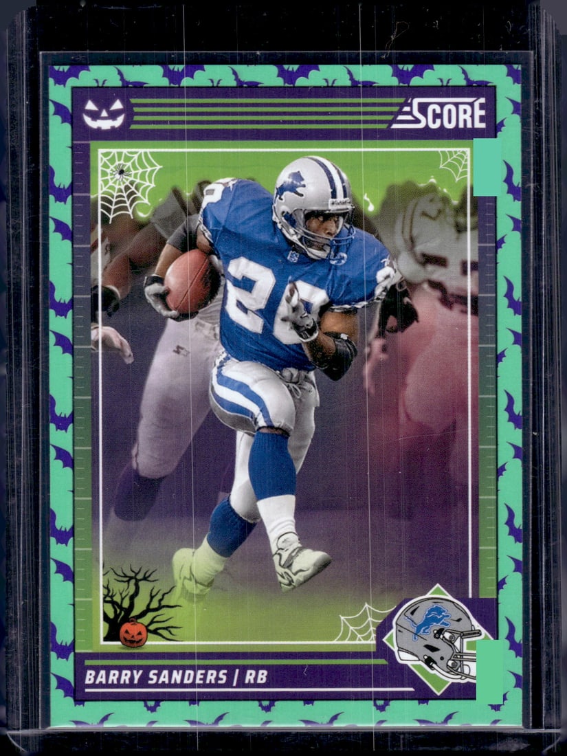 Barry Sanders Green Bats 2024 Panini Score A Treat #98 Detriot Lions (1 of 2)