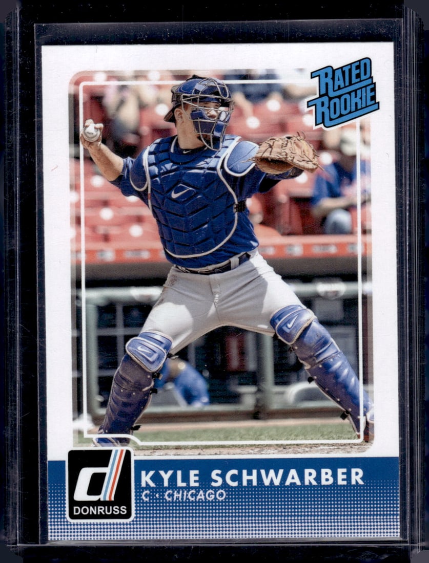 Kyle Schwarber Rookie Card 2016 Panini Donruss #31 Cubs, Phillies (1 of 2)