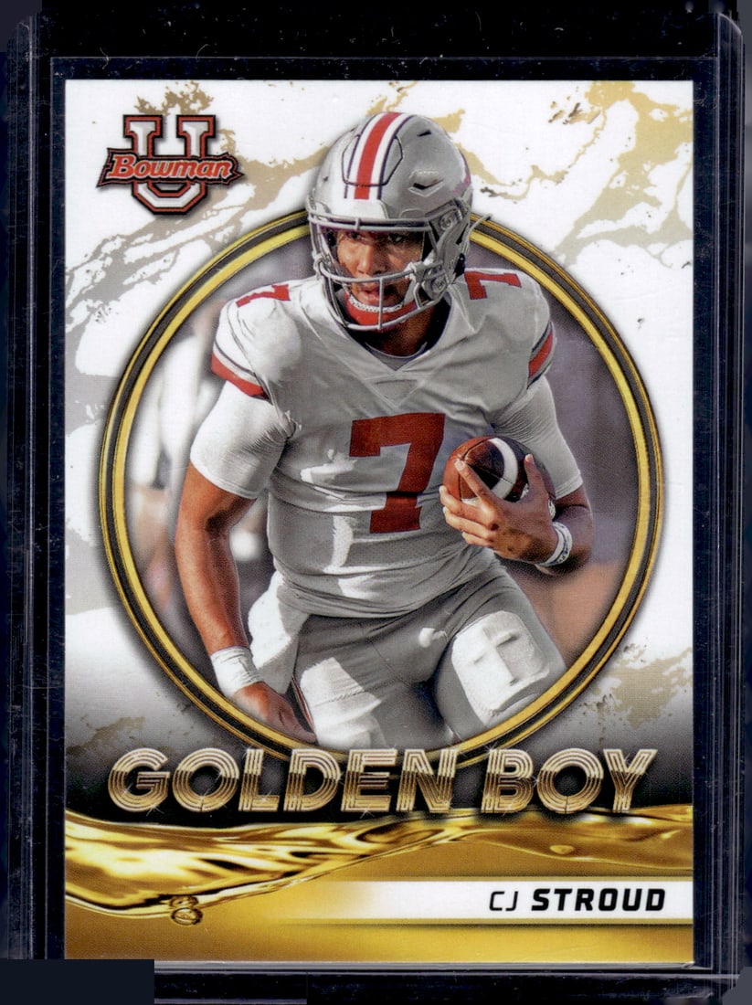 Cj Stroud Golden Boy 2022 Bowman U #GB-2 Ohio State Buckeyes, Houston Texans (1 of 2)