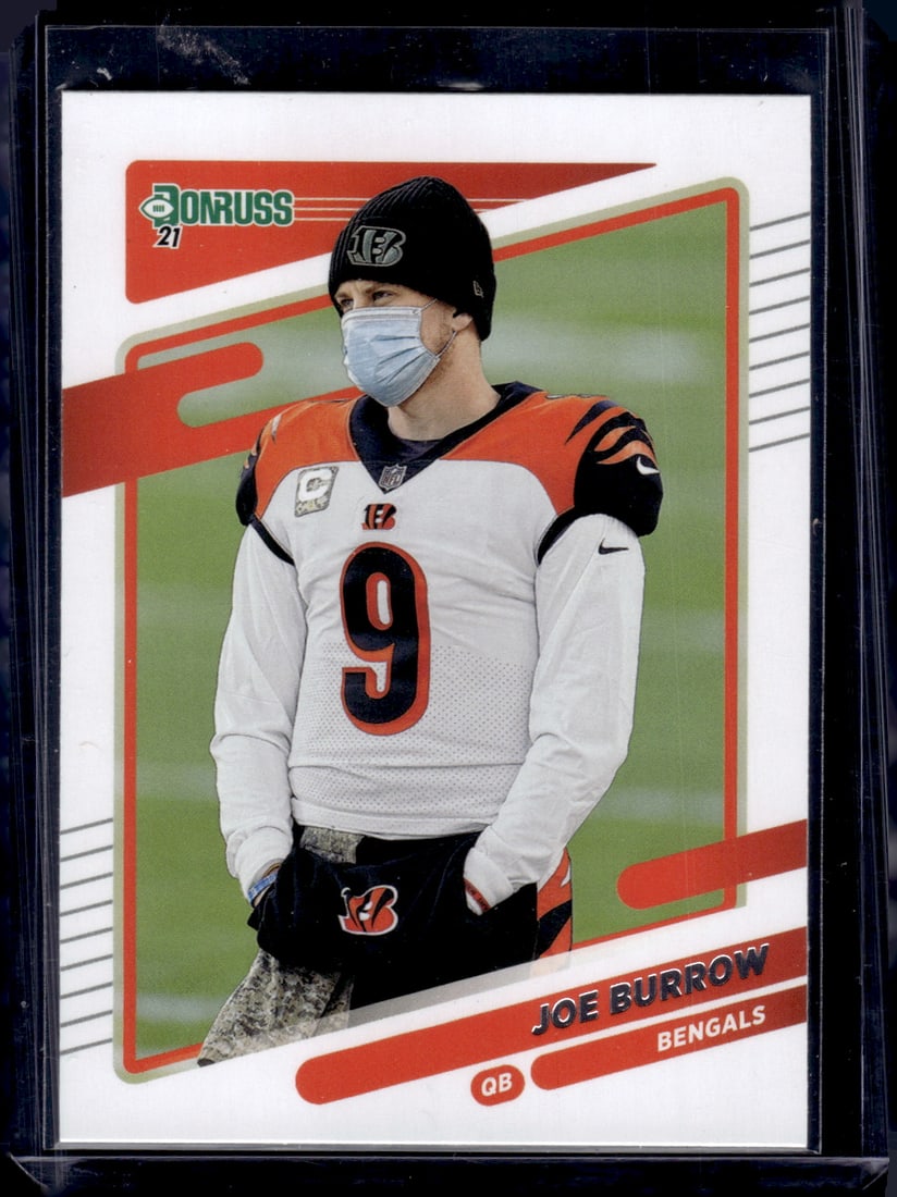 Joe Burrow Mask Variation 2021 Panini Donruss #211 Bengals (1 of 2)