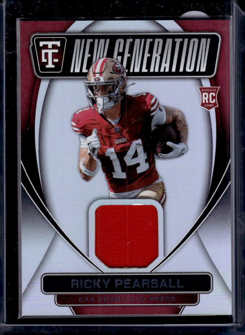 Ricky Pearsall Rookie Card Patch 2024 Totally Certified #NGJ-RPL San Francisco 49ers NFL (1 of 2)