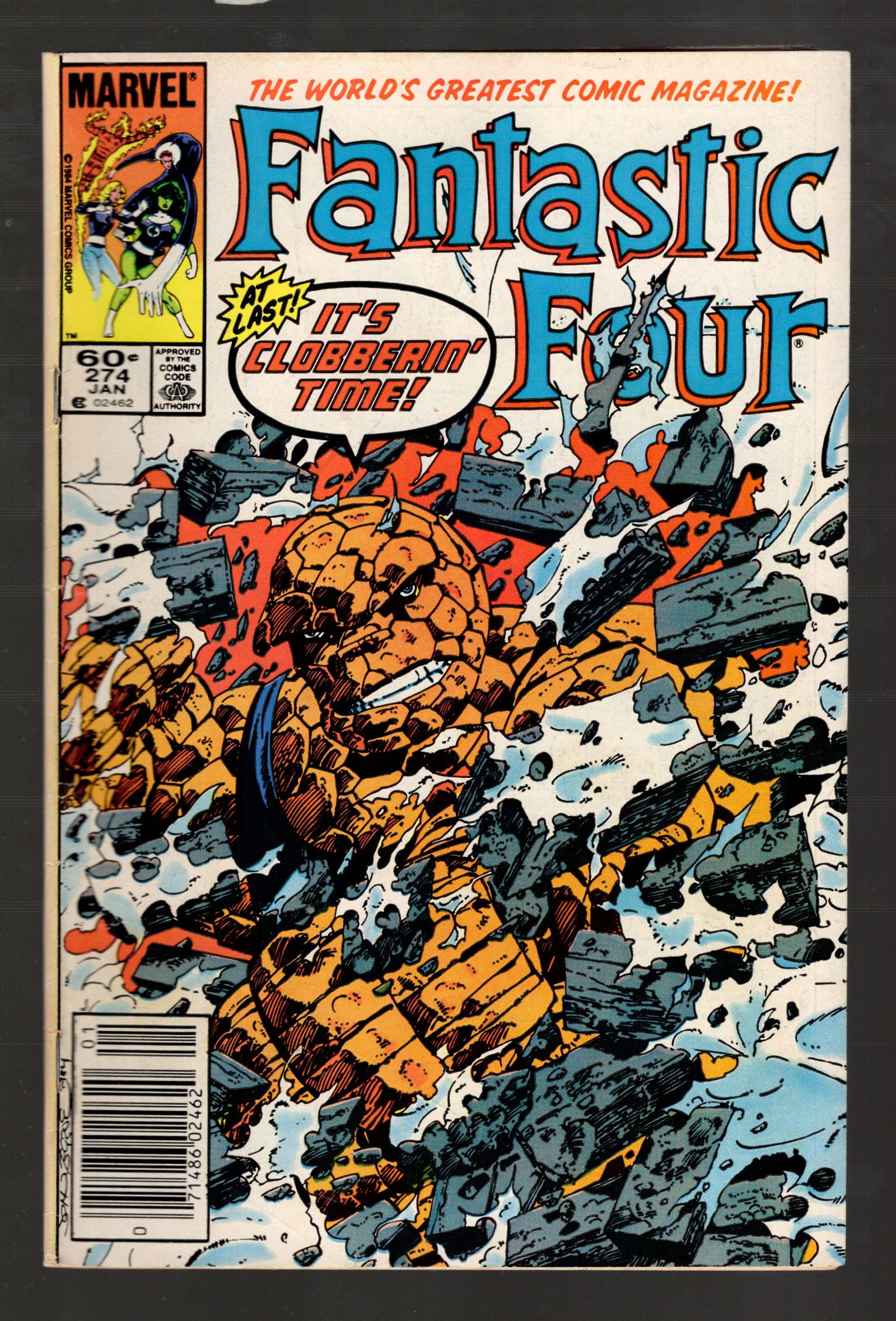 Fantastic Four Vintage Marvel Comic Book 1985 Jan No 274 Mid to High Grade Thing, Human Torch (1 of 2)