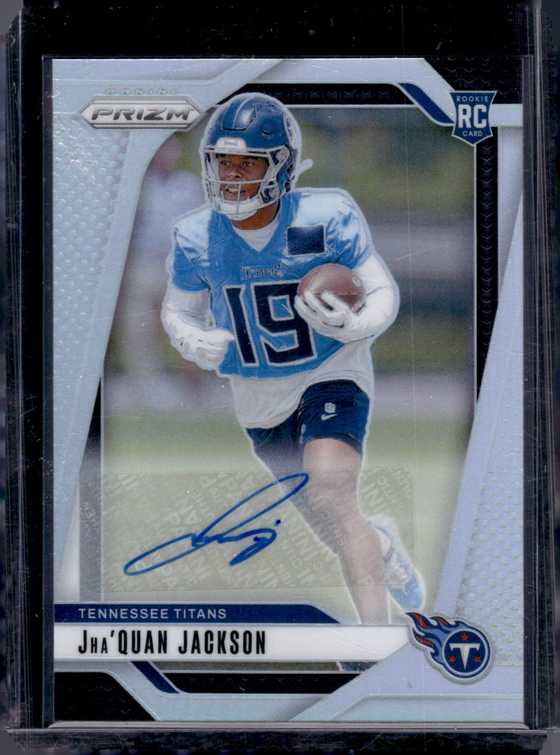 Jha'Quan Jackson Silver Prizm Rookie Auto 2024 Panini Prizm #352 Titans Football Card (1 of 2)