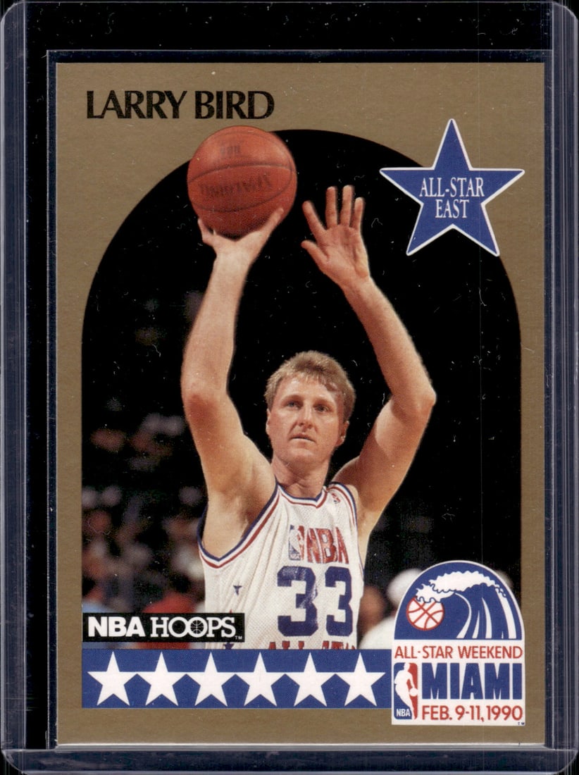 Larry Bird 1990-91 NBA Hoops #2 Boston Celtics (1 of 2)