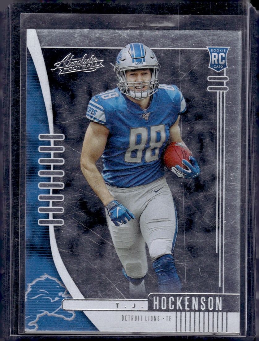 Tj Hockenson Rookie Card 2019 Panini Absolute #137 Lions, Vikings (1 of 2)