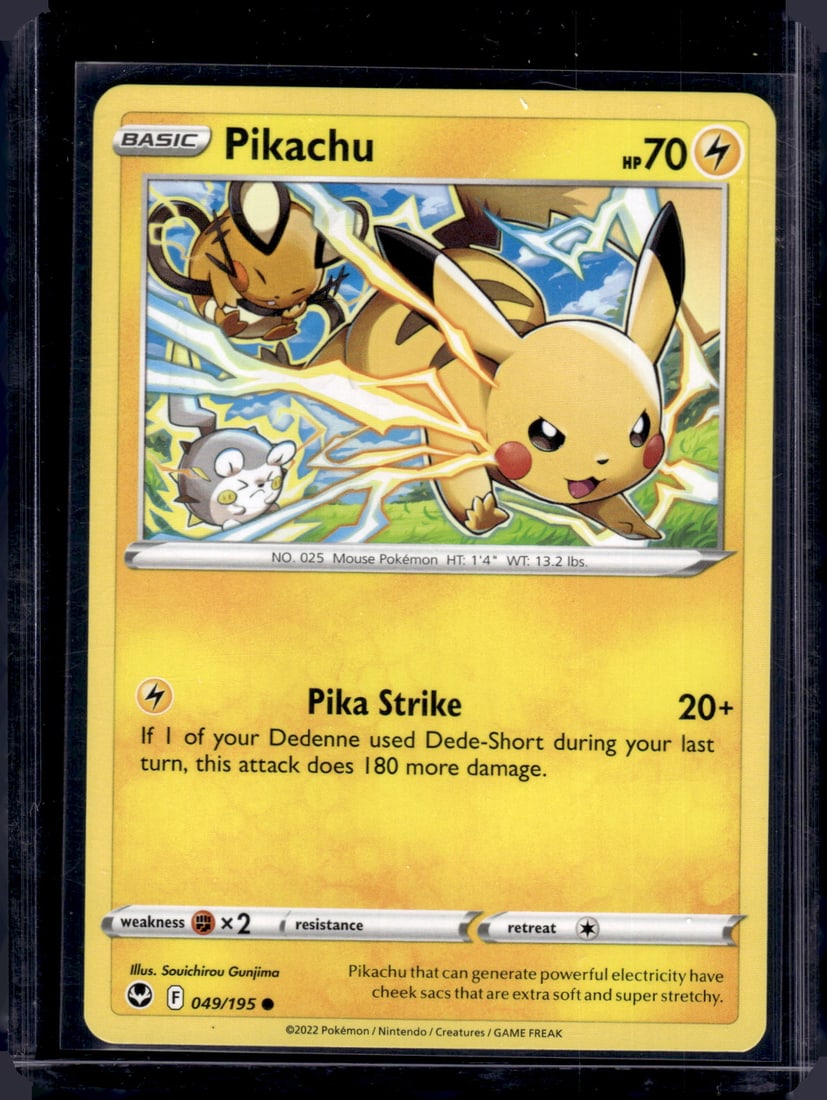 2022 Pokemon Silver Tempest Pikachu #49 (1 of 2)
