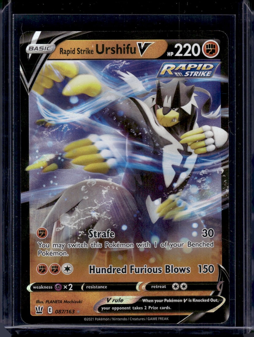 2021 Pokemon Battle Styles Rapid Strike Urshifu V Ultra Rare #87 (1 of 2)