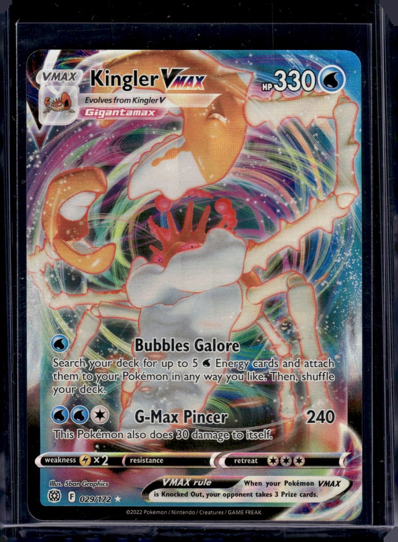 2022 Pokemon Brilliant Stars Kingler VMax Ultra Rare #29 (1 of 2)