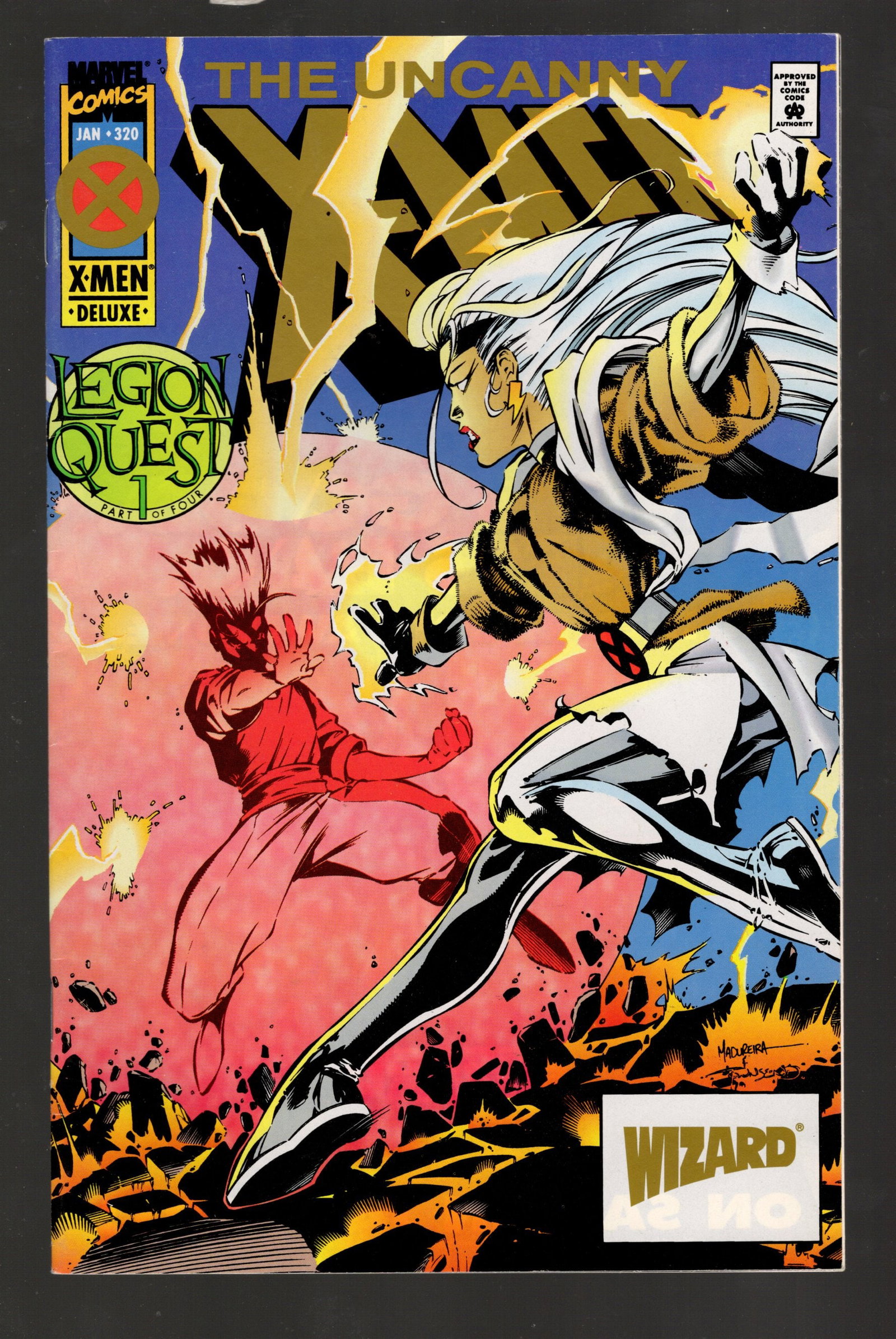 The Uncanny X-Men Vintage Marvel Comic Book 1995 No 320 Jan Gold Variant Wizard High Grade (1 of 2)