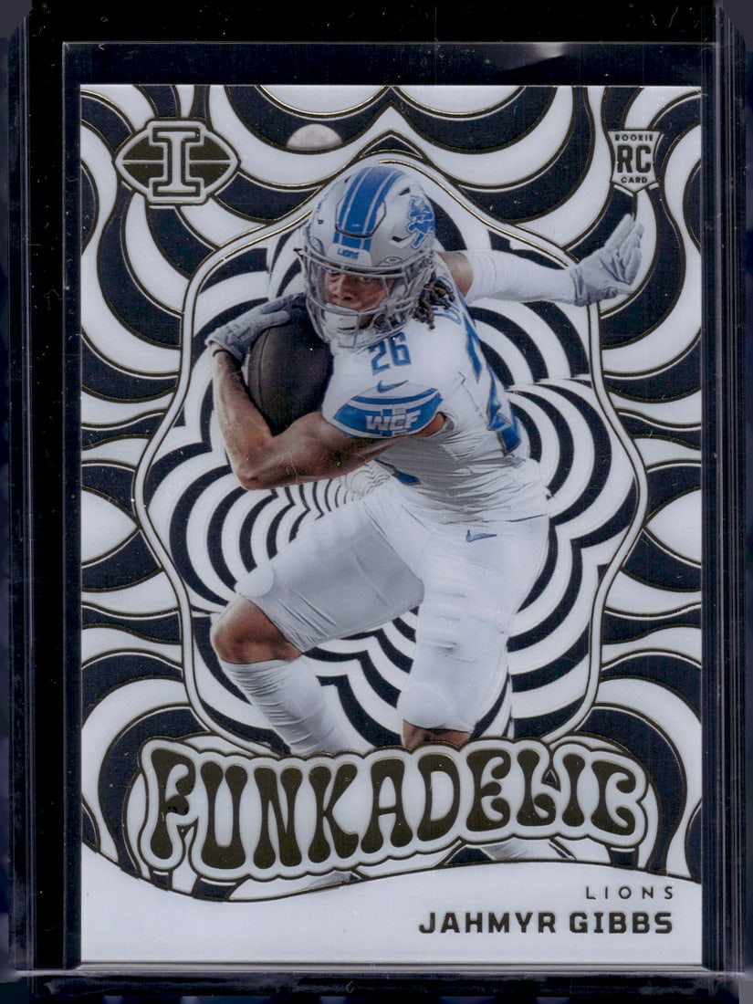Jahmyr Gibbs Rookie Card Funkadelic 2023 Panini Illusions #15 Detroit Lions NFL (1 of 2)