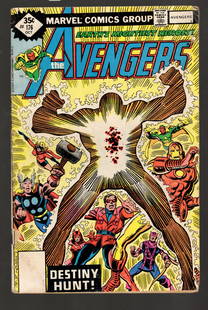 The Avengers Vintage Marvel Comic Book, October of 1978, #176, Mid Grade, Thor, Iron Man: All Comic Books come Bagged, Boarded, and Sleeved in a Hard PVC Top Loader, Shipping is a little more than baseball cards due to the cost of supplies, Super Heroes Collectibles, Auction Magazine Lots
