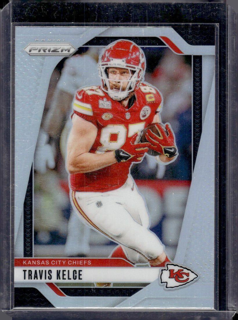 Travis Kelce Silver Prizm 2024 Panini Prizm #140 Kansas City Chiefs (1 of 2)
