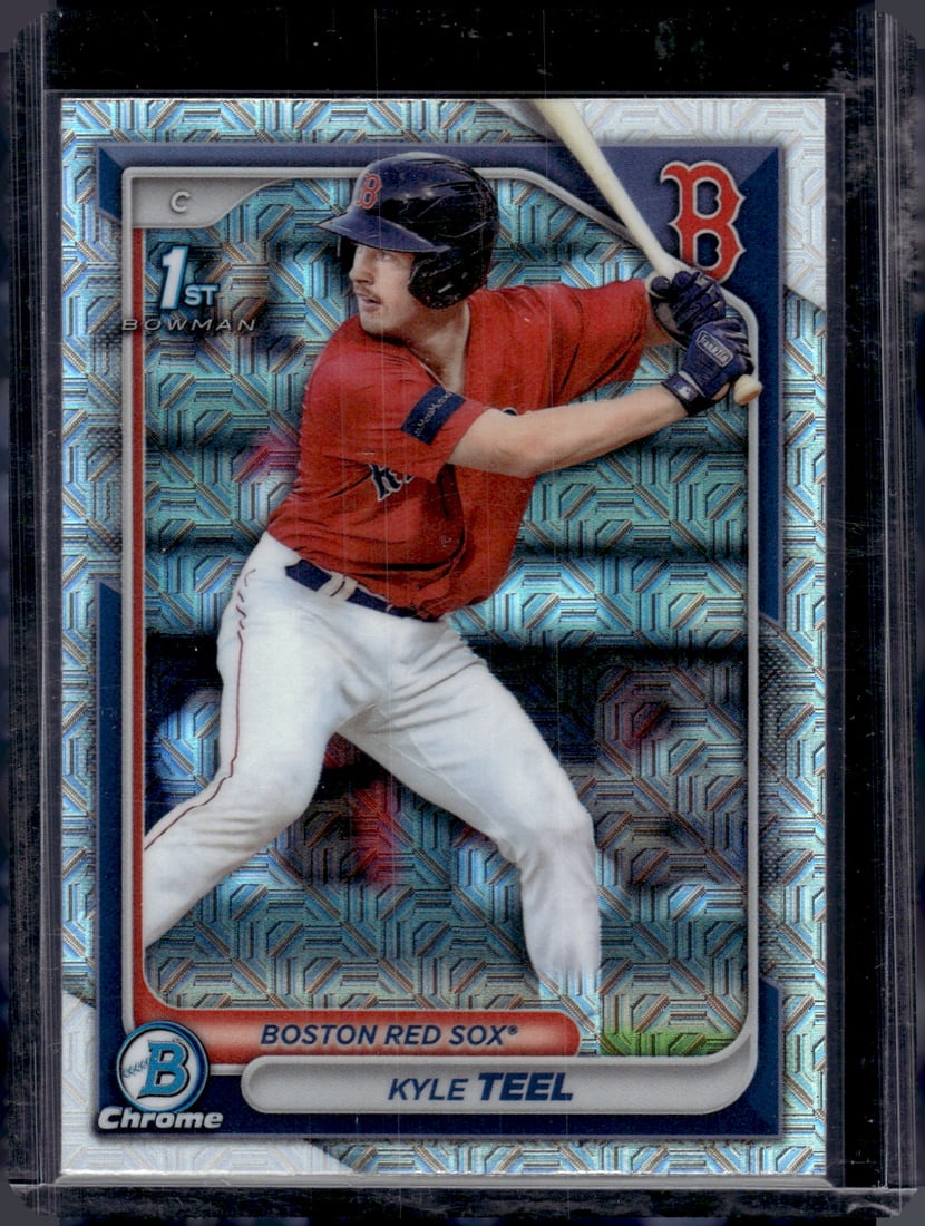 Kyle Teel 1st Bowman Mojo Refractor 2024 Bowman Chrome #BCP-48 Boston Red Sox (1 of 2)