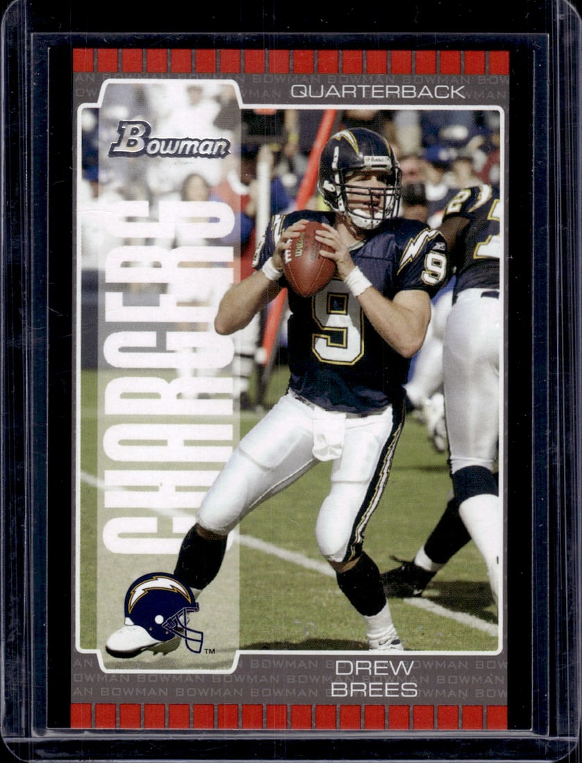 Drew Brees 2005 Bowman #9 San Diego Chargers Football Card (1 of 2)
