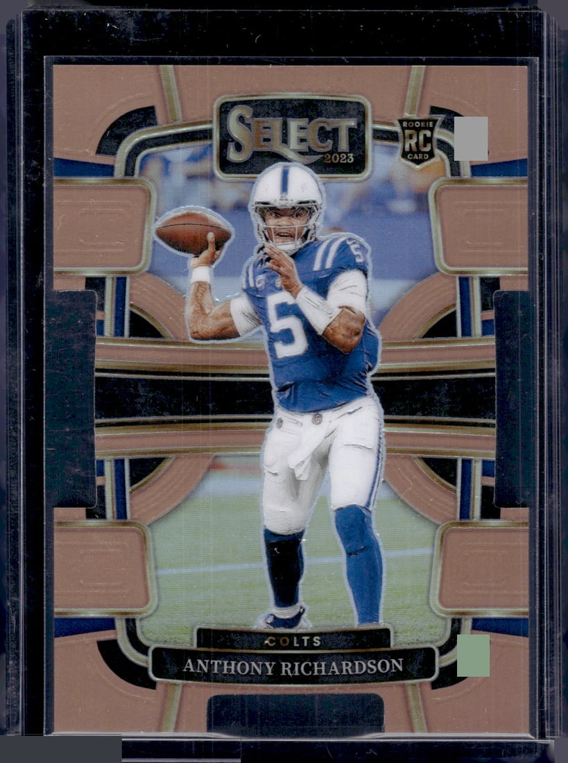 Anthony Richardson Rookie Card Cooper Prizm Die Cut /299 2023 Panini Select #43 Colts: Panini Select, Prizm, Mosaic, Contenders, Zenith, Phoenix, Illusions, Absolute, Rookie NFL Sports Trading Cards, SP, SSP, Cards, Football Cards for Sale Near Me, Superbowl & Hall of Fame Player Cards,