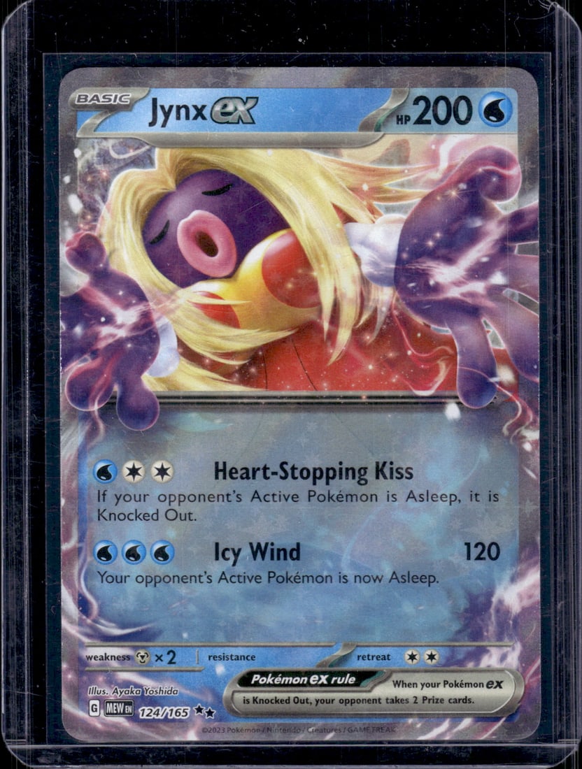 2023 Pokemon Scarlet & Violet 151 Jynx Ex Double Rare #124: TCG, Pikachu, Charizard, Rare, Secret Rare, Holo Cards, Pokemon & TCG Cards sold near Me, Nintendo, Evee, Houndoom, Reverse Holo Cards, 3 Star Ultra Rare, EX