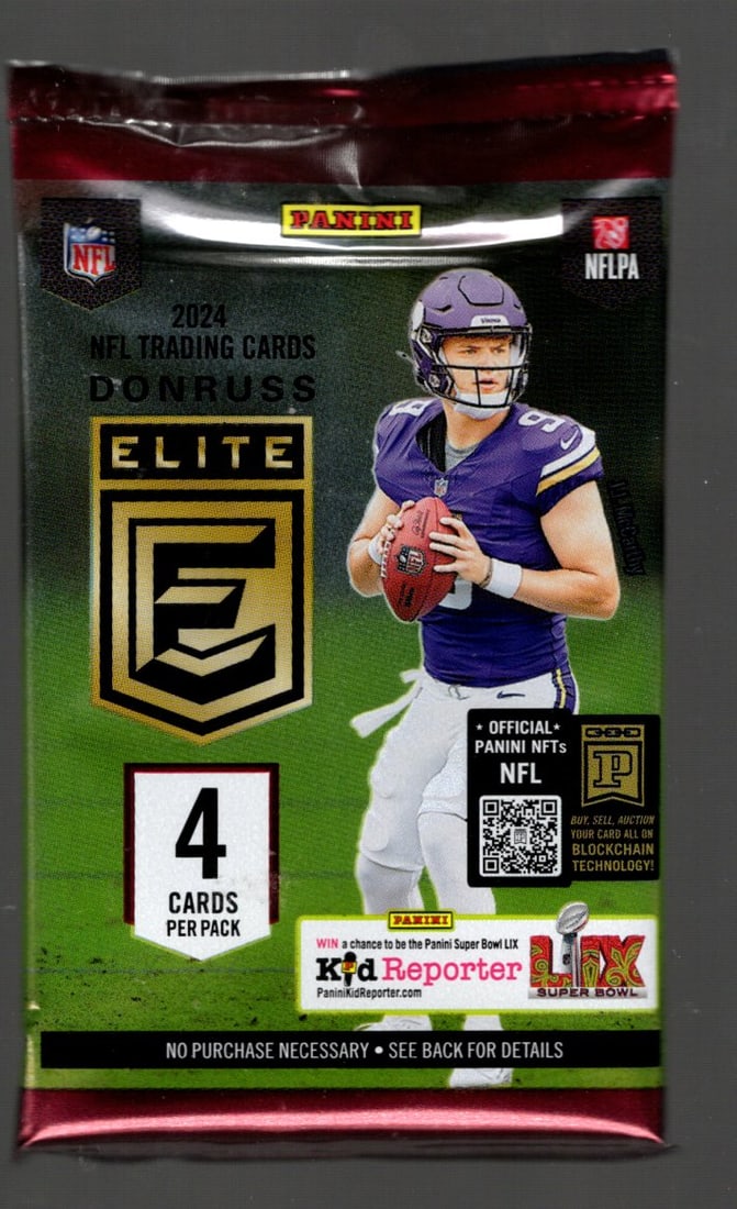 2024-25 Donruss Elite Football BLASTER BOX PACK - Jayden Daniels, Bo Nix, Aspiration or Status: Donruss Elite Football NFL Trading & Sports Cards, Rookie Cards in this set are Jayden Daniels, JJ McCarthy, Bo Nix, Marvin Harrison, Jr, Caleb Williams, Drake Maye, Rated Rookie, Downtown SSP, Sports