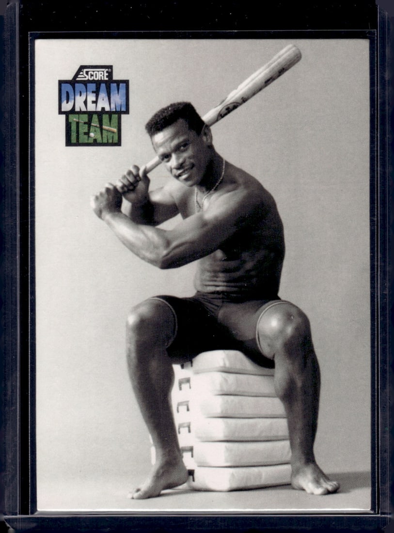 Rickey Henderson Dream Team 1992 Score #441 Athletics Baseball Card: Score Vintage Baseball MLB Trading & Sports Cards, Old Sports Cards for Sale Near Me, Auction Memorabilia Lots for Sale On Line, World Series & Hall of Fame Players