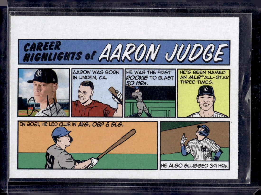 Aaron Judge Comic 2022 Topps Heritage #73TC-7 New York Yankees Baseball Card: Topps Baseball MLB Trading & Sports Cards, Sports Cards for Sale Near Me, World Series & Hall of Fame Players Memorabilia, Refractors, X-Fractors, Numbered, SP, SSP, Valuable Auction Memorabilia Lots 