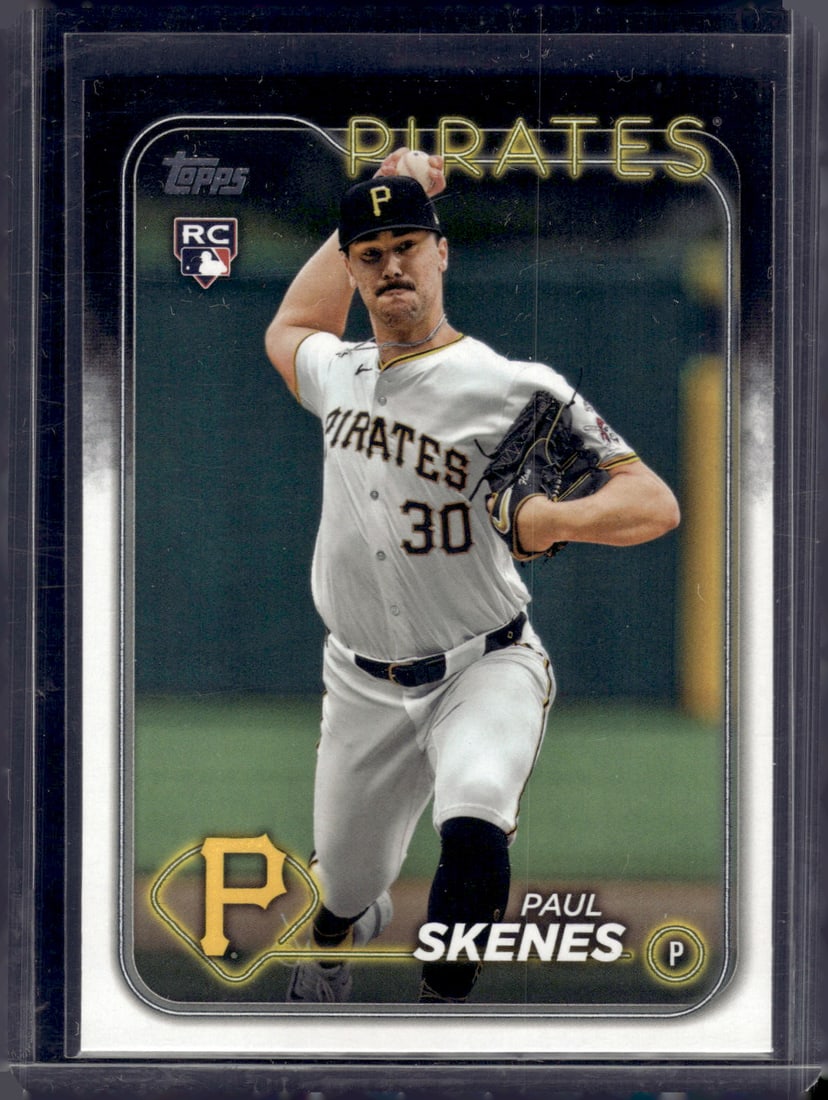 Paul Skenes Rookie Card 2024 Topps Update #US100 Pirates Baseball Card: Topps Baseball MLB Trading & Sports Cards, Sports Cards for Sale Near Me, World Series & Hall of Fame Players Memorabilia, Refractors, X-Fractors, Numbered, SP, SSP, Valuable Auction Memorabilia Lots 