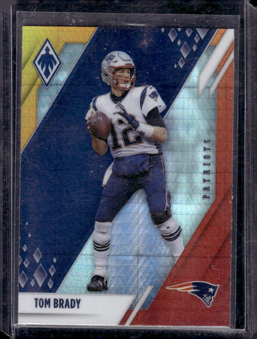 Tom Brady Fireburst 2021 Panini Phoenix #84 Patriots Football Card (1 of 2)