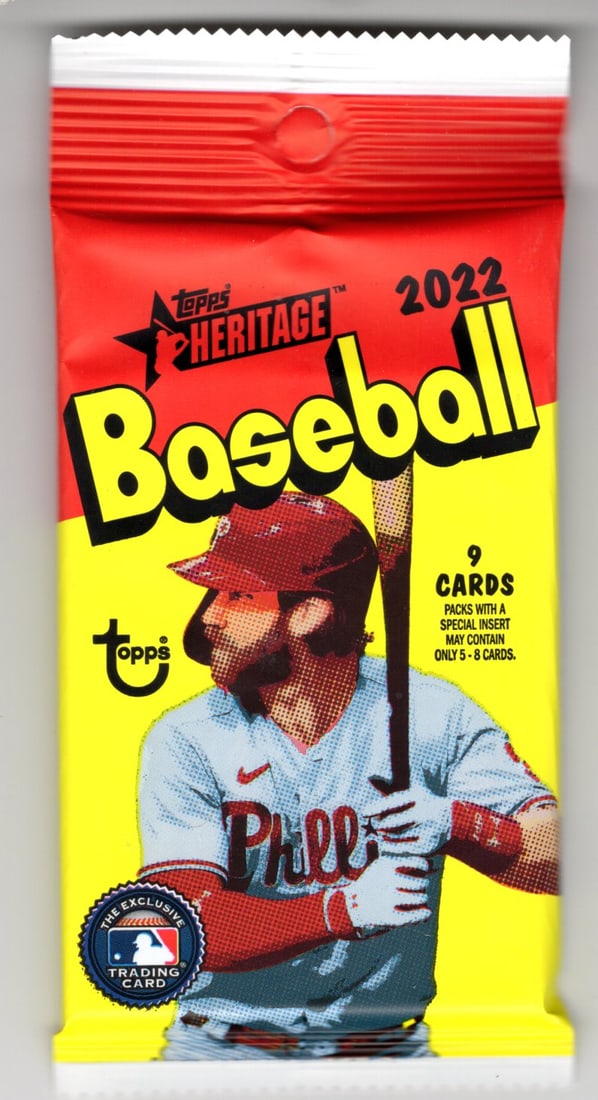 2022 Topps Heritage Baseball Hanger Value Pack (1 of 1)