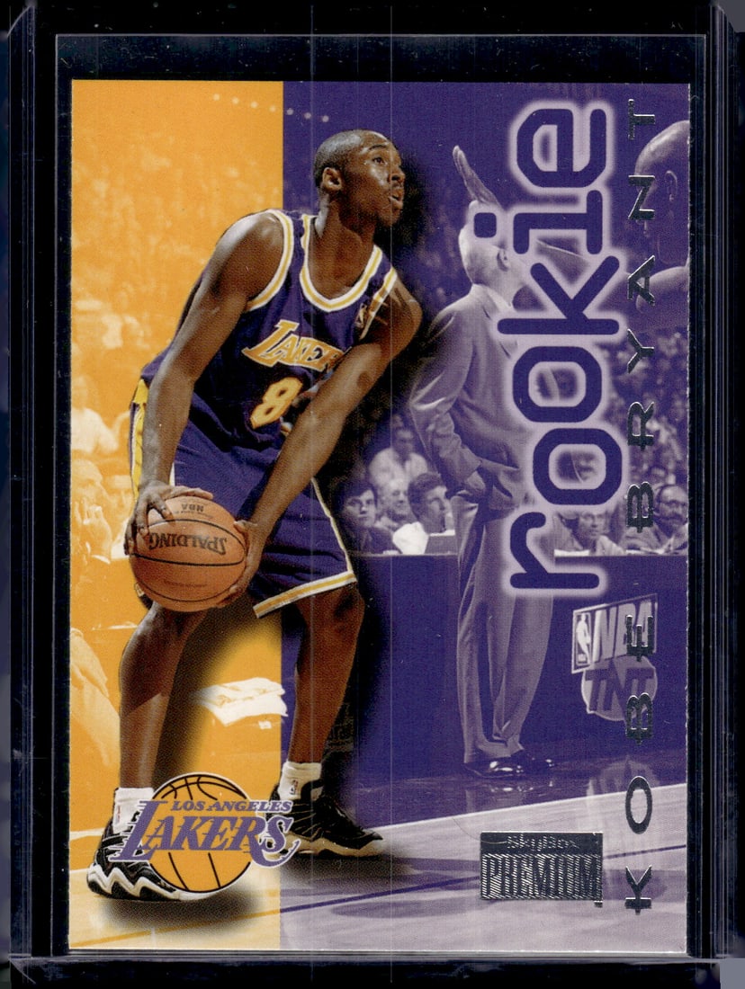 Kobe Bryant Rookie Card 1996-97 Skybox Premium #203 Los Angeles Lakers: SkyBox, Basketball NBA Trading & Sports Cards, Sports Cards for Sale Near Me, Chrome, Refractor, SP, SSP, Valuable Auction Memorabilia Lots Sold On Line, NBA Championship & Hall of Fame Player Cards