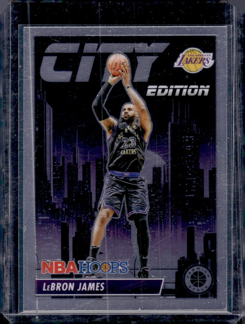 LeBron James City Edition 2023-24 Premium Stock #15 Lakers (1 of 2)